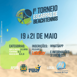 1* Torneio Escarpas Beach Tennis  - Misto Open 