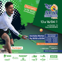 1ª ETAPA CIRCUITO SESI DE BEACH TENIS  - MASCULINO B