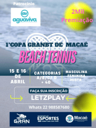 1 Copa Granbt Macaé de Beach Tennis - CATEGORIA 40 + MASCULINO