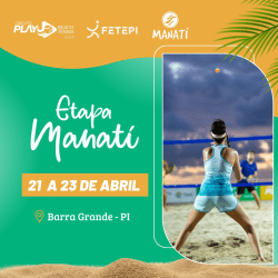 CIRCUITO PIAUIENSE DE BEACH TENNIS - ETAPA MANATÍ - Masculino OPEN