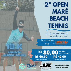 2º OPEN MARÉ BEACH TENNIS - FEMININA 30+