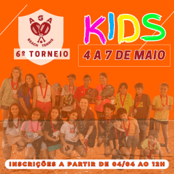 6º TORNEIO KIDS- AGA BEACH TENNIS - KIDS SUB 9