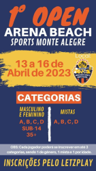 1º Open Arena Beach Monte Alegre - MISTA - Categoria C