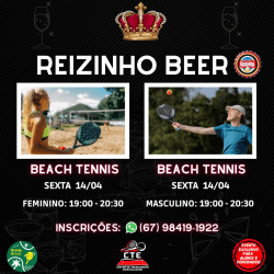 Reizinho Beer de Tênis e Beach Tennis - Reizinho Beer - Beach Masculino