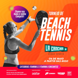1o La Cancha Correria de Beach Tennis - Feminina C