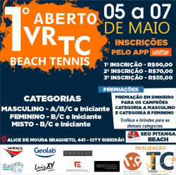 1° Aberto VR TC Beach tennis - Categoria masculino Iniciante 