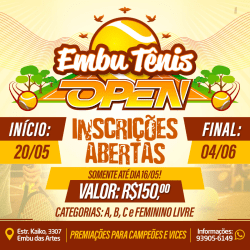 2º Embu Tênis Open - Iniciante - C