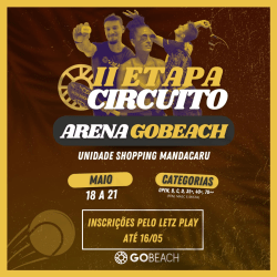 II Etapa Circuito Arena GoBeach - Masculina Open