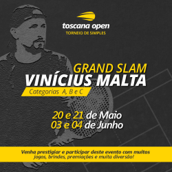GrandSlam Vinícius Malta - 2° Toscana Open de Simples