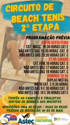 Circuito de Beach Tênis 2ª Etapa - Classe Masculina cat. D