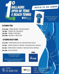 1° Ballagro Open de Tênis e Beach Tennis  - Masculino A - TÊNIS 