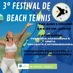 FESTIVAL DE BEACH TENNIS X1 E CONVIDADOS  - MISTA INICIANTE