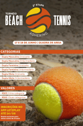 2° Etapa torneio Beach Tennis ADhering 
