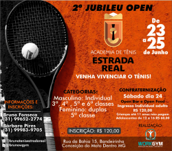 2° Jubileu Open Estrada Real  - Masculino classe 4