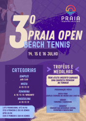 3º PRAIA OPEN DE BEACH TENNIS - Dupla Mista B