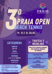 3º PRAIA OPEN DE BEACH TENNIS - Simples Masculina A/ B