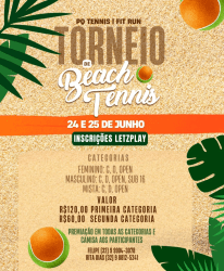 TORNEIO DE BEACH TENNIS PQ/FITRUN - Feminina Open