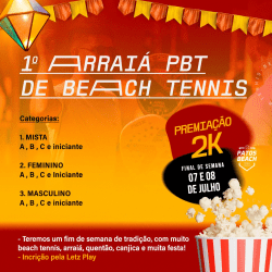 1º ARRAIÁ PBT DE BEACH TENNIS  - FEMININO C