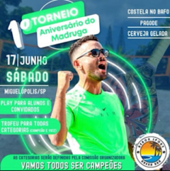 1º Torneio Anivérsário do Madruga - Masculina Iniciante