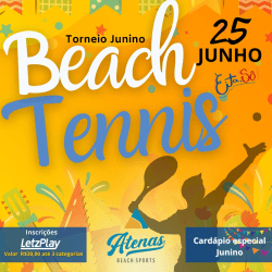 Torneio Junino - Beach Tennis - Dupla Masculino B/A