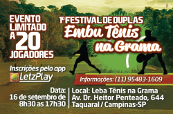 EMBU TÊNIS NA GRAMA - Festival Embu Tênis na Grama - ATLETA