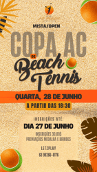 1* Copa AC  de beach tennis  - Mista/Open