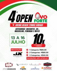 4º OPEN OVO FORTE ARENA BEACH TENNIS BIRIGUI - FEMININA B