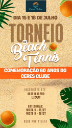 Torneio de Beach Tennis 60 anos Ceres Clube Recreativo  - Misto D