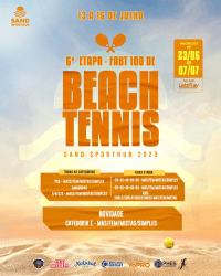 FABT100 - BEACH TENNIS SAND SPORTHUB 2023 - 6ª ETAPA - Dupla Mista B