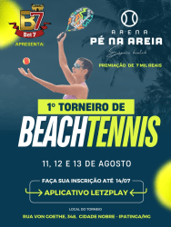 1º Torneio de Beach Tennis Arena Pé na Areia - Categoria B Masculina