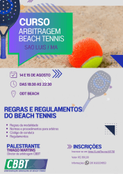 Curso de arbitragem de beach tennis - São Luis / MA