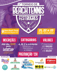 1° TORNEIO FEST BUGRES DE BEACH TENNIS