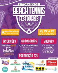 1° TORNEIO FEST BUGRES DE BEACH TENNIS - CATEGORIA FEM. B