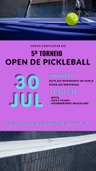 5º OPEN DE PICKLEBALL - Intermediário Masculino