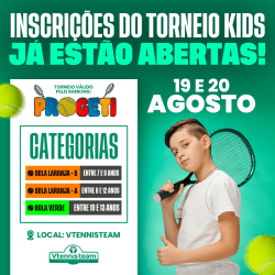 TORNEIO DE TÊNIS KIDS - RANKING PROGETI - TÊNIS KIDS - BOLA LARANJA A