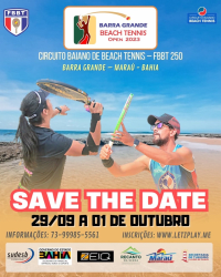 FBBT 250 - BARRA GRANDE OPEN BEACH TENNIS 2023  - AMADOR - Dupla Feminino 30+