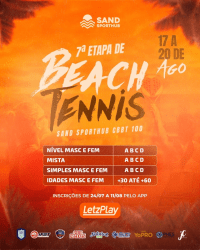 CBBT/FABT 100 - BEACH TENNIS SAND SPORTHUB 2023 - 7ª ETAPA - AMADOR - Dupla Masculino D