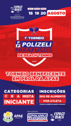 1° Torneio PoLizeli Parafusos de Beach Teniis - Mista Iniciante 