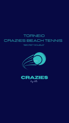 1º TORNEIO CRAZIES BEACH TENNIS “Secret Double”