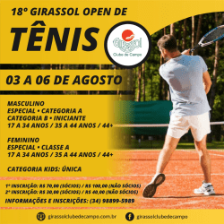 18º Girassol Open de Tenis - Masculino B