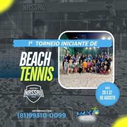 I Torneio Iniciantes Arena Nassau de Beach Tennis - D feminino 