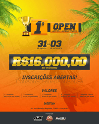 1º OPEN ARENA AKITEM DE BEACH TENNIS - MASCULINA INICIANTE