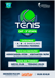 3ª Etapa CAT Tênis  - CAT A