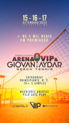 TORNEIO INTERNO GIOVANE AYDAR - ARENA VIP - CAT PRINCIPIANTE MASCULINO 