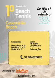 1° Torneio Casemirão Beach tennis - MASCULINO D 