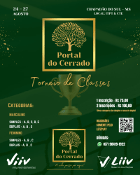 Torneio de Classes Portal Do Cerrado - Masculino Simples - E