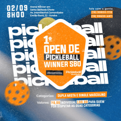 1° OPEN DE PICKLEBALL WINNER SBO  - Simples masculino 