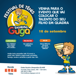 Festival Escolinha Guga FRTennis - BOLA VERMELHA