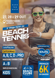 3ª MEGA OPEN DE BEACH TENNIS - APRESENTADO POR EMS CONDRES PERFORMA - MASCULINO A 