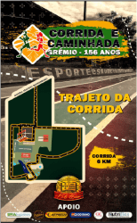 CORRIDA E CAMINHADA GRÊMIO 156 Anos - CORRIDA 6KM